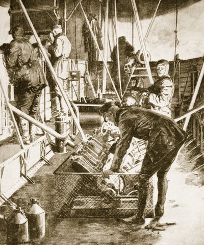 Im Wagen des Schreckens, 1914-19 von Unknown